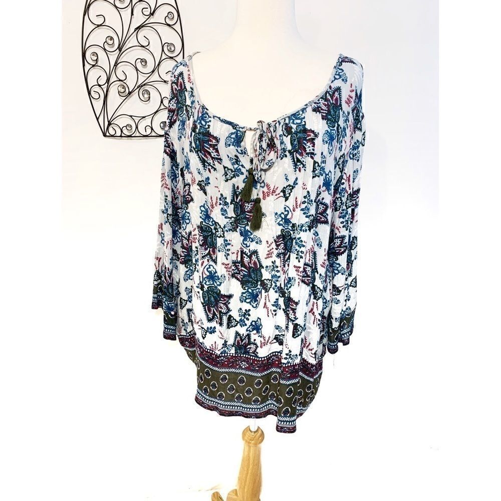 NWOT Great Northwest Indigo Blouse (XL)